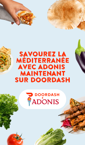 Savourez la méditerranée avec Adonis maintenant sur DoorDash